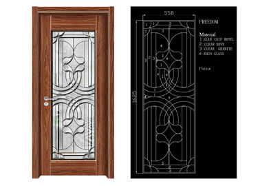 Il vetro decorativo architettonico della porta di Inteiror, pulisce i pannelli di vetro smussati della porta