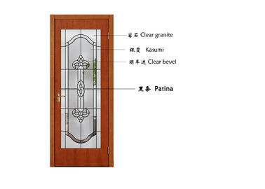 L'Artide ha modellato l'ottone decorativo/nichel/patina di vetro glassato del vestito della porta della finestra disponibile