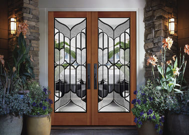 Vetro decorativo Colourful della porta, zinco della radura/patina/nichel di vetro solidi