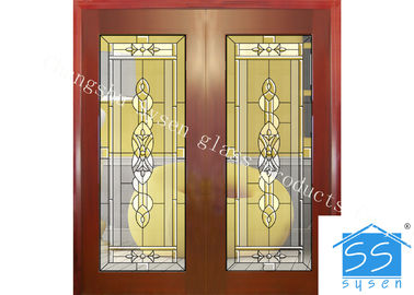 Pannelli di vetro su ordinazione per le porte, 16-30 millimetri di vetro macchiato decorativo