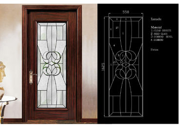 Vetri tinti di vetro 3mm-19mm del pannello della porta tradizionale chiari &amp; riflettenti decorativo
