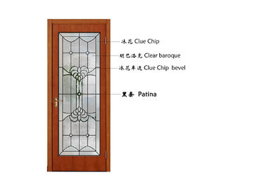 L'isolamento acustico termico decorativo di vetro modellato della finestra delle porte tiene caldo