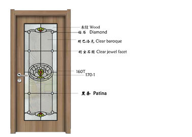 Vetro glassato decorativo della parete architettonica, vetro di finestra modellato 1.6-30 millimetri di spessore