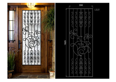 Vetro interno/esternamente d'apertura decorativo del ferro battuto per le porte di entrata