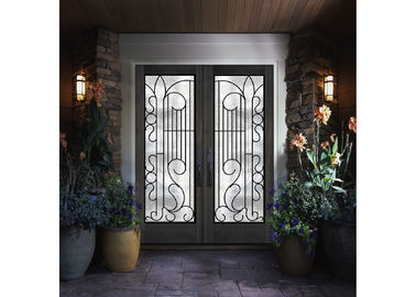Vetro della porta intarsiato vetro professionale del ferro battuto per lo sviluppo dell'isolamento acustico
