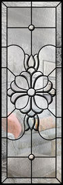 Portello scorrevole di vetro di Dedorative della struttura di legno, portelli scorrevoli di vetro interni della patina nera