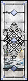 Ottone di vetro/nichel/patina del pannello decorativo della prova di furto delle porte di vetro di scivolamento di durevolezza
